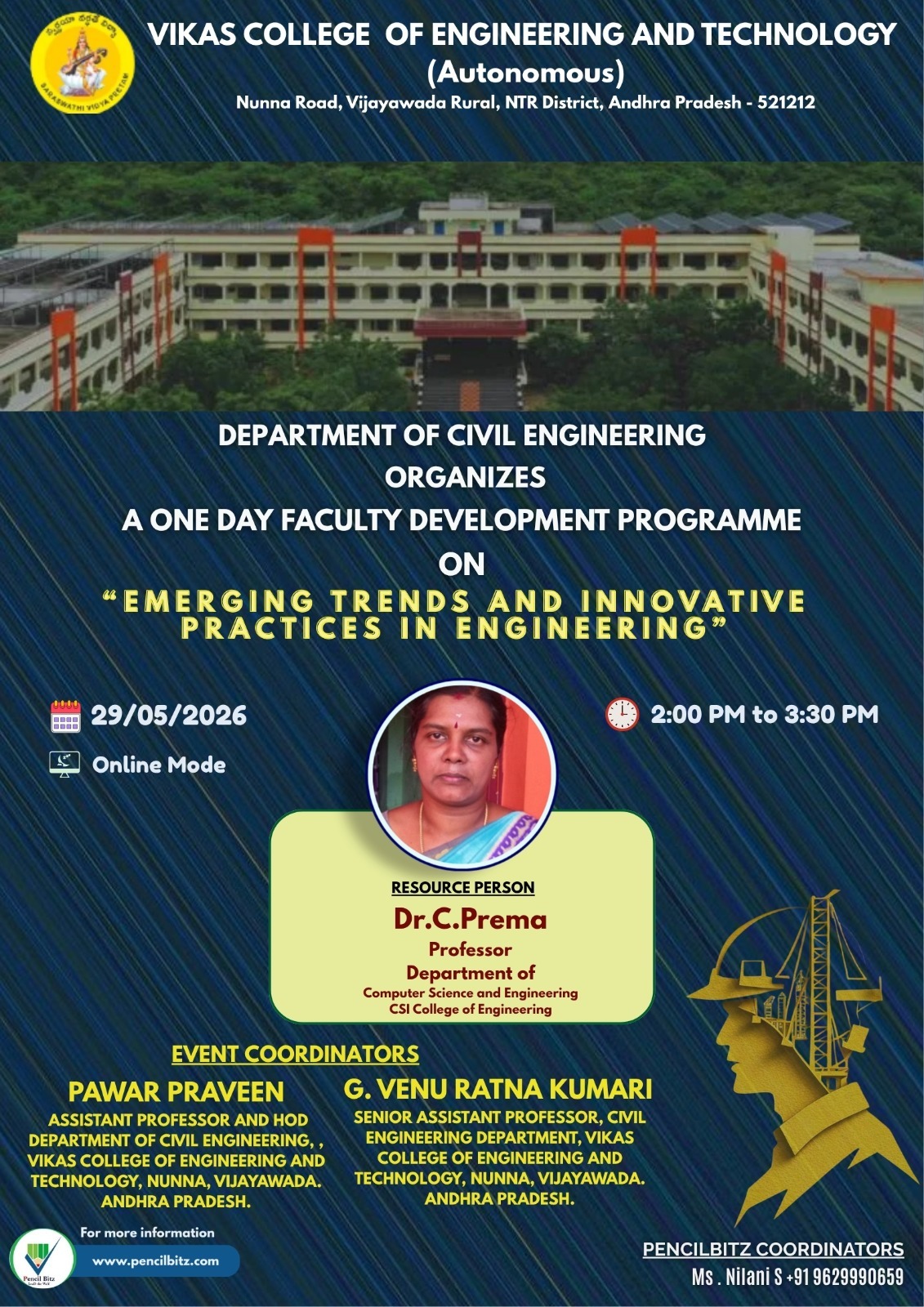  Vikas College of Engineering and Technology 